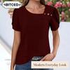 Women's Fashion Casual Short Sleeve Blouses & Shirts