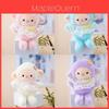 Plush Sheep Keychain With Flower Dress For Gift And Bag Decor