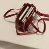 2025 New Cute Daily Fashion Versatile Transparent Messenger Two-dimensional Bow Commuter Bar Pain Bag Woman