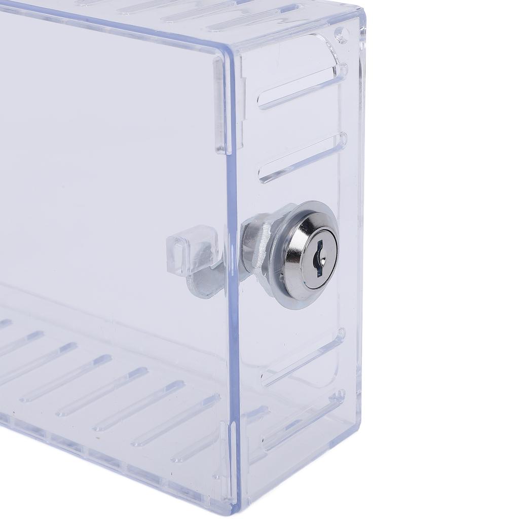 Clear Thermostat Lock Box with Key Maintaining Temperature Precise High Visible Universal Fit Thermostat Cover Guard