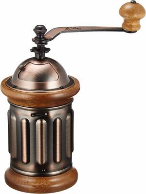 Macinacaffè in legno a mano macina manuale KH-5 #42039 Macinacaffè antico piccolo da campeggio all'aperto macinatura regolabile con coperchio