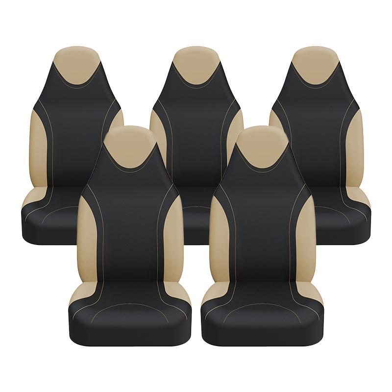 Racing Style Integrated Front Bucket Seat Cover Flat Cloth Auto Accessories Universal For For lada-LARGUS