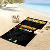 Name Custom PACMAN Print Beach Towel, Large Soft Quick Dry Towel for Beach Camping Swimming