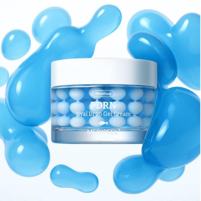 Korean PDRN Hyaluronic Gel Cream Hydrating Water Glow Skin Care Moisture Soothing Face Gel Cream K Beauty MEDI-PEEL 50g