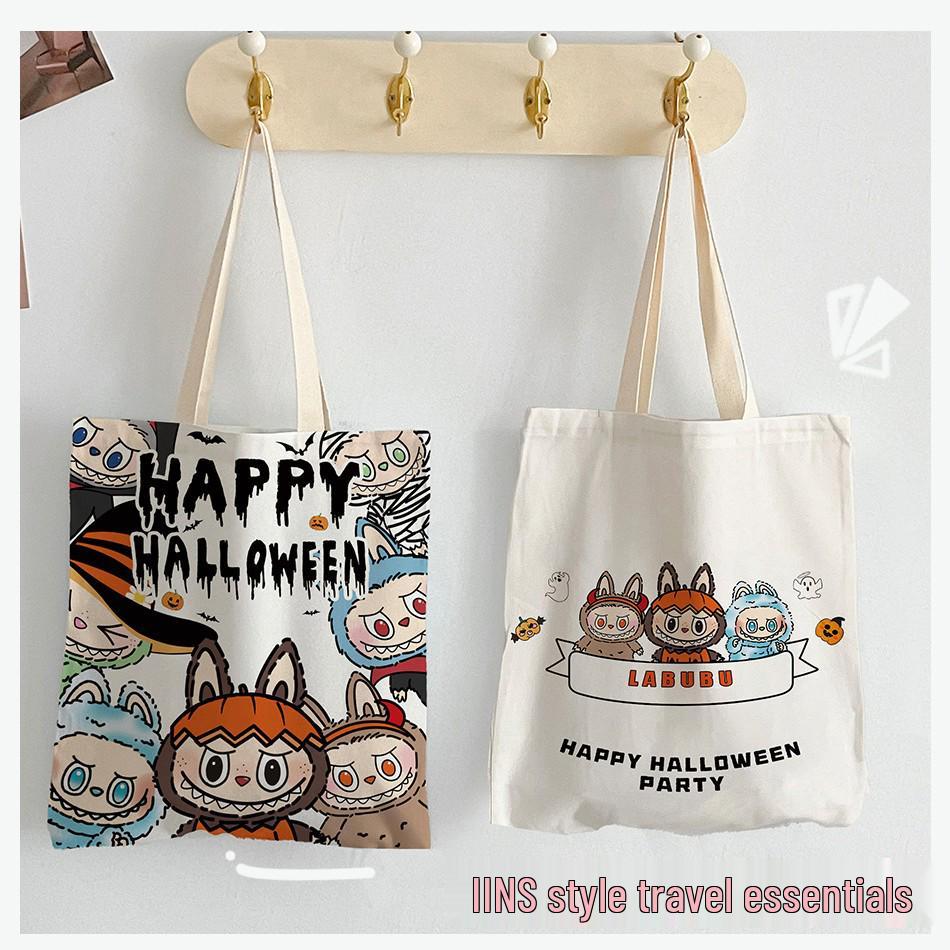 Bolsa Tote de Lona Grande de Desenho Animado para Mulheres 2025 - Versátil, Elegante para Compras e Ombro