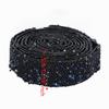 1PCS Delicate Shiny Sequin Beaded Trim 0.59inch Rhinestone Beaded Ribbon  For DIY Crafts