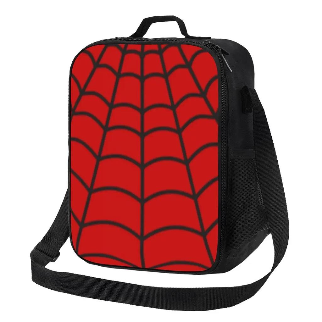 Spider Web Insulated Lunch Bag for Women Thermal Cooler Bento Box Office Picnic Travel