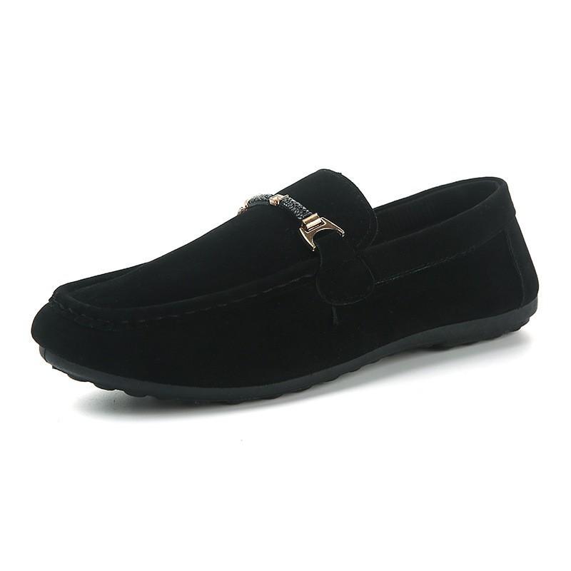 Spring Red Suede Loafers Men Leather Men's Casual Shoes Slip On Walking Driving Shoes for Men Moccasins Soft Man Flat Shoes