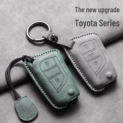 Funda de Piel de Oveja para Llave para Toyota Alphard, RAV4, Camry, Highlander