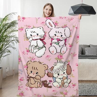 Fleece-Decke Sofa M-Mikkos Niedlich Warm Knie Bett Camping Benutzerdefiniert Nickerchen Flauschig Weiche Decken für Winter King Size Mikrofaser Bettwäsche