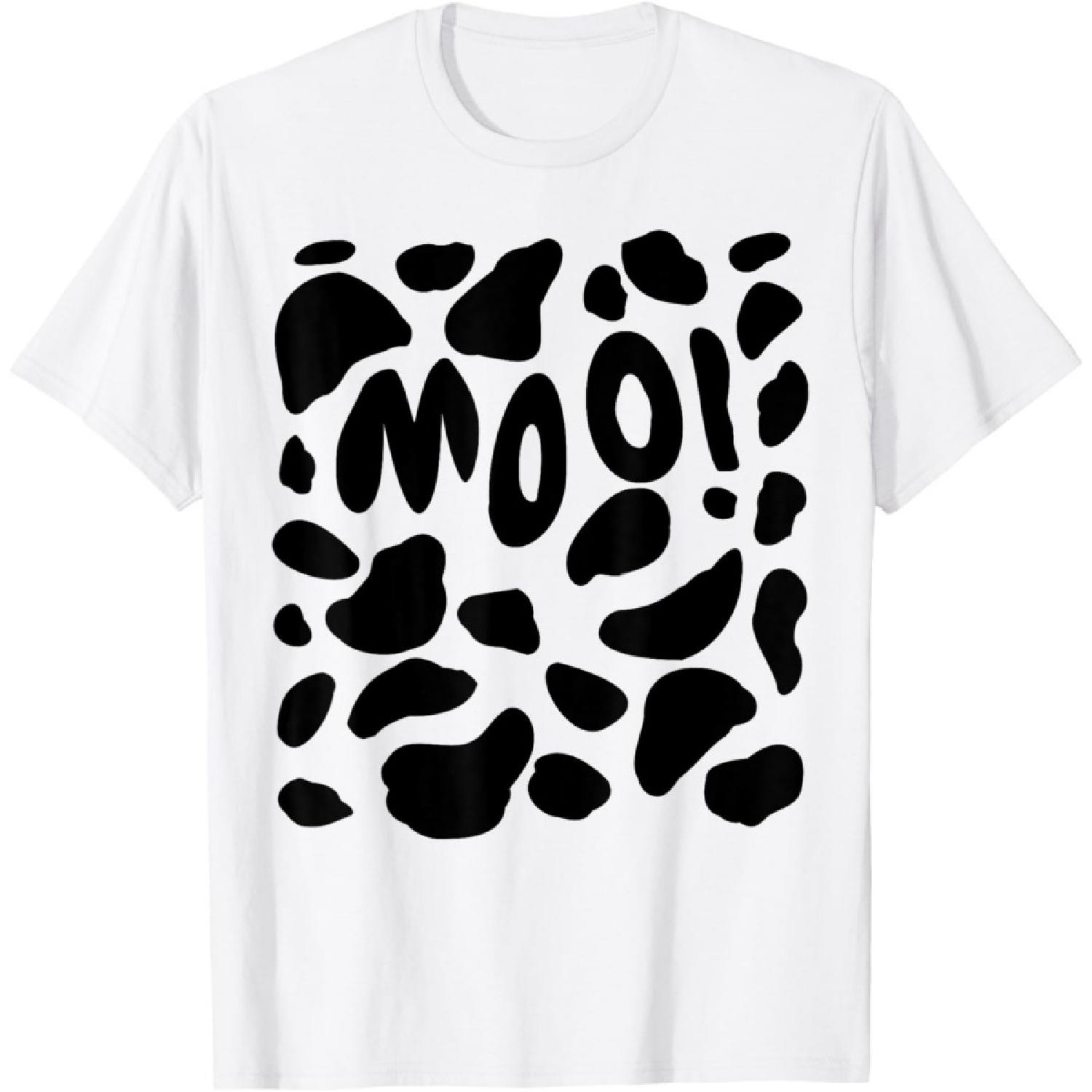 Cow Costume Funny & Cute Calf Halloween T-Shirt XXXXXL белый