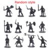 24pcs 2.7cm Grey Medieval Knights Action Figure Set, Random Style Mini Soldier Ornaments for War Scene & Collection Decor YMY