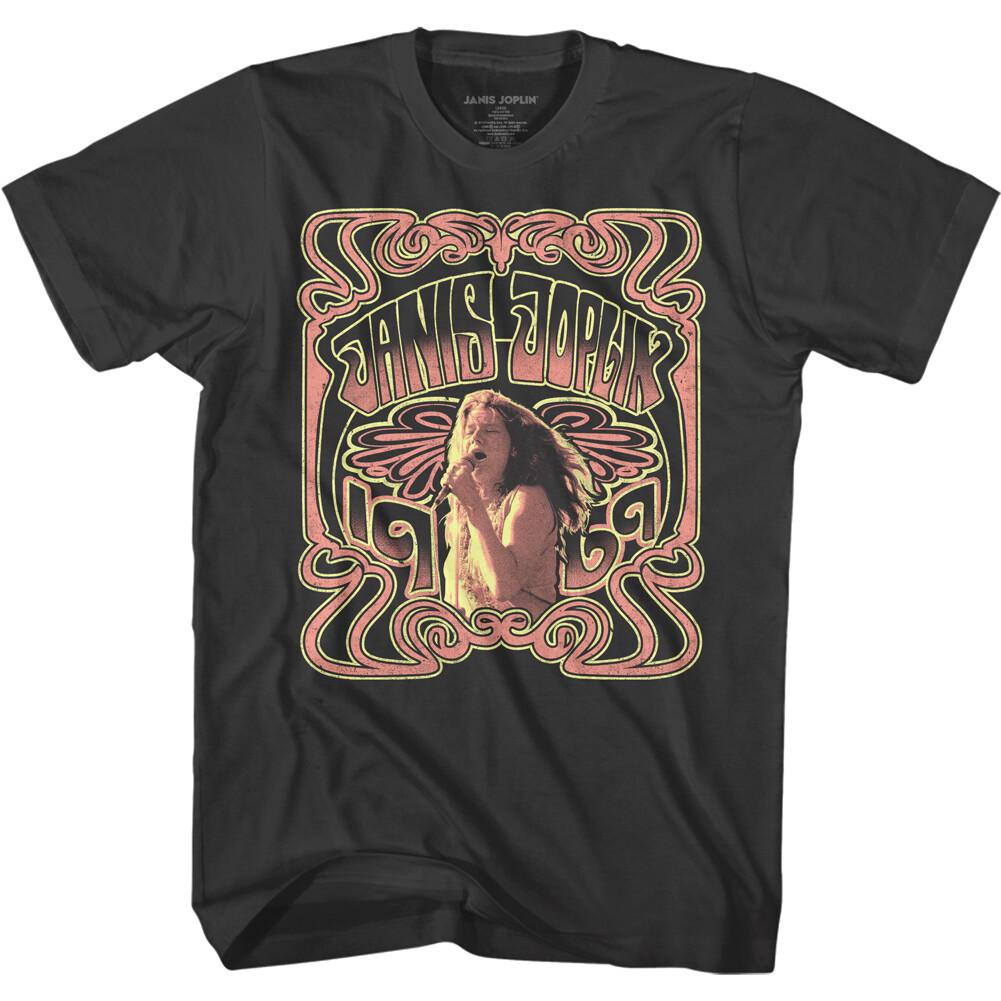 Janis Joplin 1969 Framed Photo Men T Shirt Rock Soul Music Merch XXL