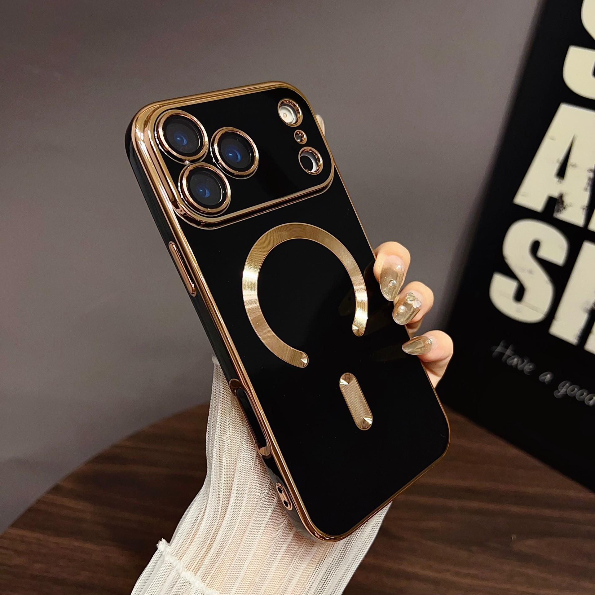 

Compatible iPhone 17 Pro Max Case with Lens Protector: Solid Color, Magnetic, Simple, Stylish, Protective. iPhone 17