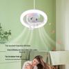 360° Oscillating Aroma Diffuser Ceiling Fan Light: Minimalist, Ultra-Quiet for Hall, Restaurant, Bedroom