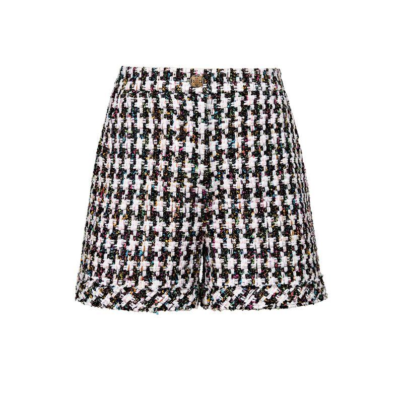 

Blacknini Prague Italian Lanificio Plaid Lapel Tweed Classic Style Vest Coat Shorts Shorts (Label: Lanificio) M