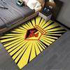 Yellow Black Watford Moose Carpet suitable as a non-slip mat for the living room or bedroom sofa