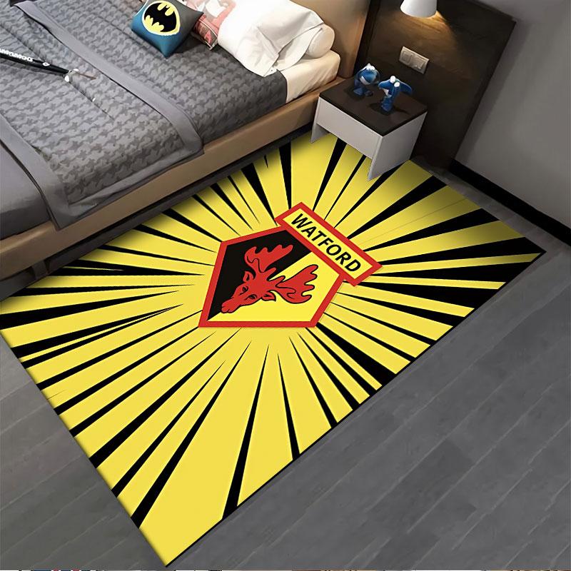 Yellow Black Watford Moose Carpet suitable as a non-slip mat for the living room or bedroom sofa