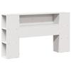 VidaXL Tête de lit avec rangement blanc 150 cm bois massif de pin, tête de lit en bois, tête de lit avec rangement, tête de 855628