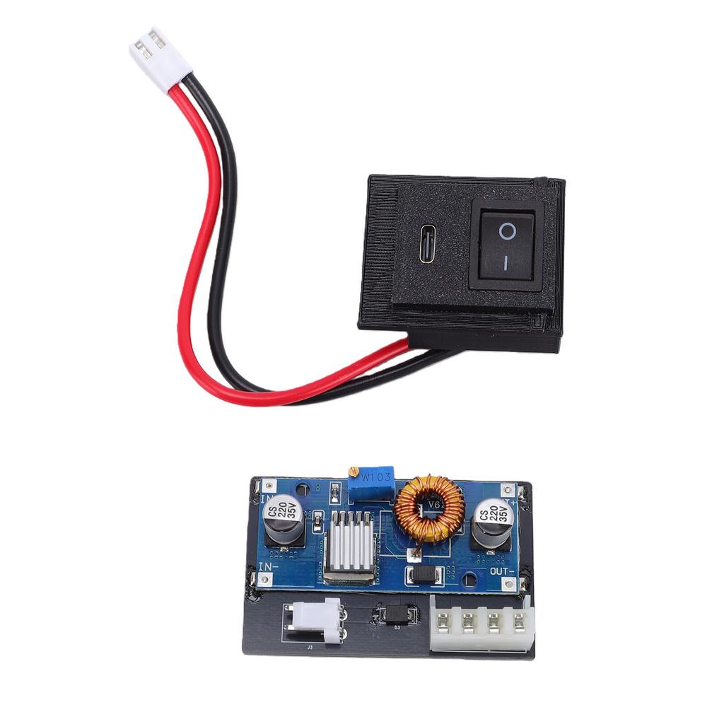 Power Board Replacement for SCPH 5000X Game Console Motherboard and On Off Controller Type C PD 3.0 Fast Charging Plug