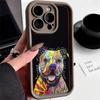 Ae76 Dog Color Doodle Design Art Protective Phone Cases for iPhone 13 14 15 Pro Max Infinix Hot 40i Tecno Camon 30 20 Pro Angel Eyes TPU Back Cover