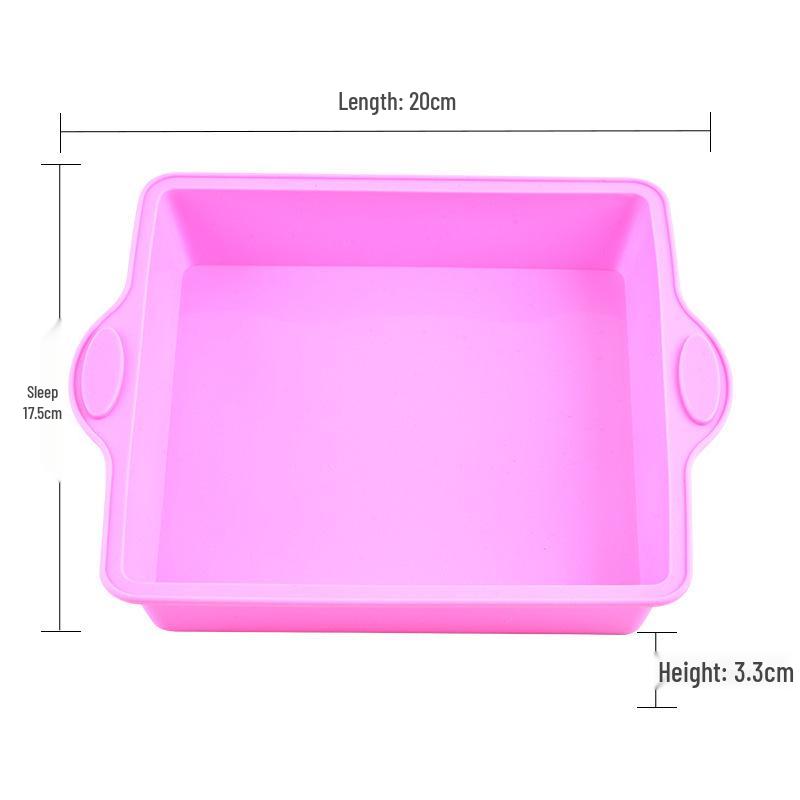 Heat-Resistant Silicone Baking Molds: Round & Rectangular for DIY Cake, Bread, and Toast