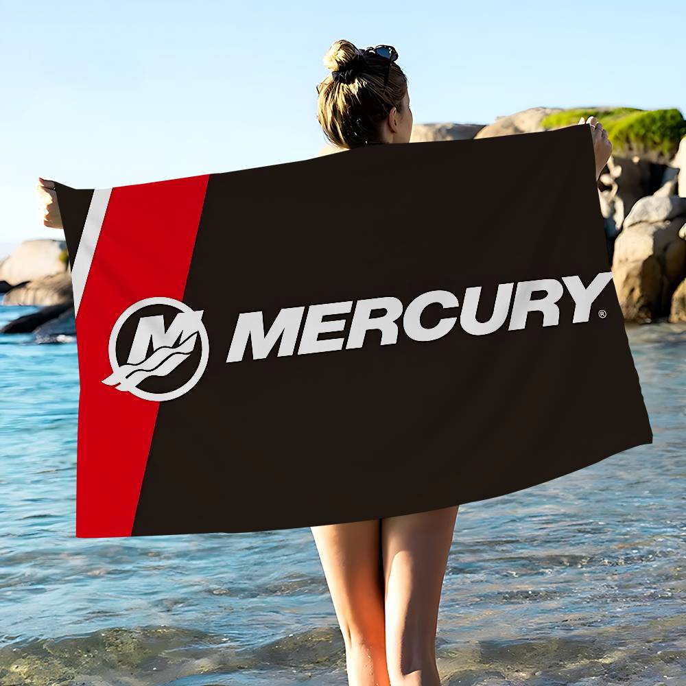 

M-MercuryS Racing Microfiber Printed Beach Towel Mountain Climbing Yoga Beach Swimming Running Absorbent Soft Towel W40*H60(CM)