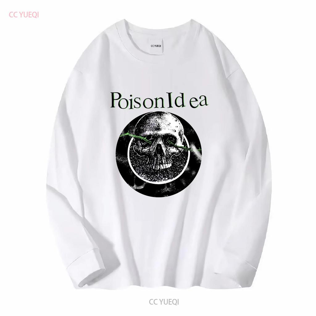 REPRINT 90 s Poison Idea band T shirt short sleeve tee NH9009 vintage Washed fashion Casual Stretched streetwear Slightly