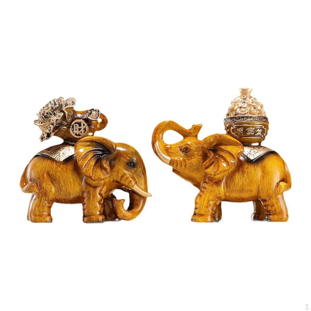 Animal Figurine of an Elephant for Shelf or Desk Display