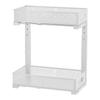 Under Sink Organizer, Height Adjustable Pull Out Cabinet Organizer Storage 2 Tier Slide Out Sink Shelf For Kitchen Bathroom