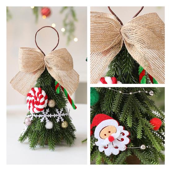 Christmas Tree Decoration Small Artificial Pine Tree Hanging Ornaments