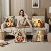 Christian Virgin Mary Cross Pillow Case Plush Fabric Soft Pillowcase Double Sided Print Cushion Cover Household Gifts