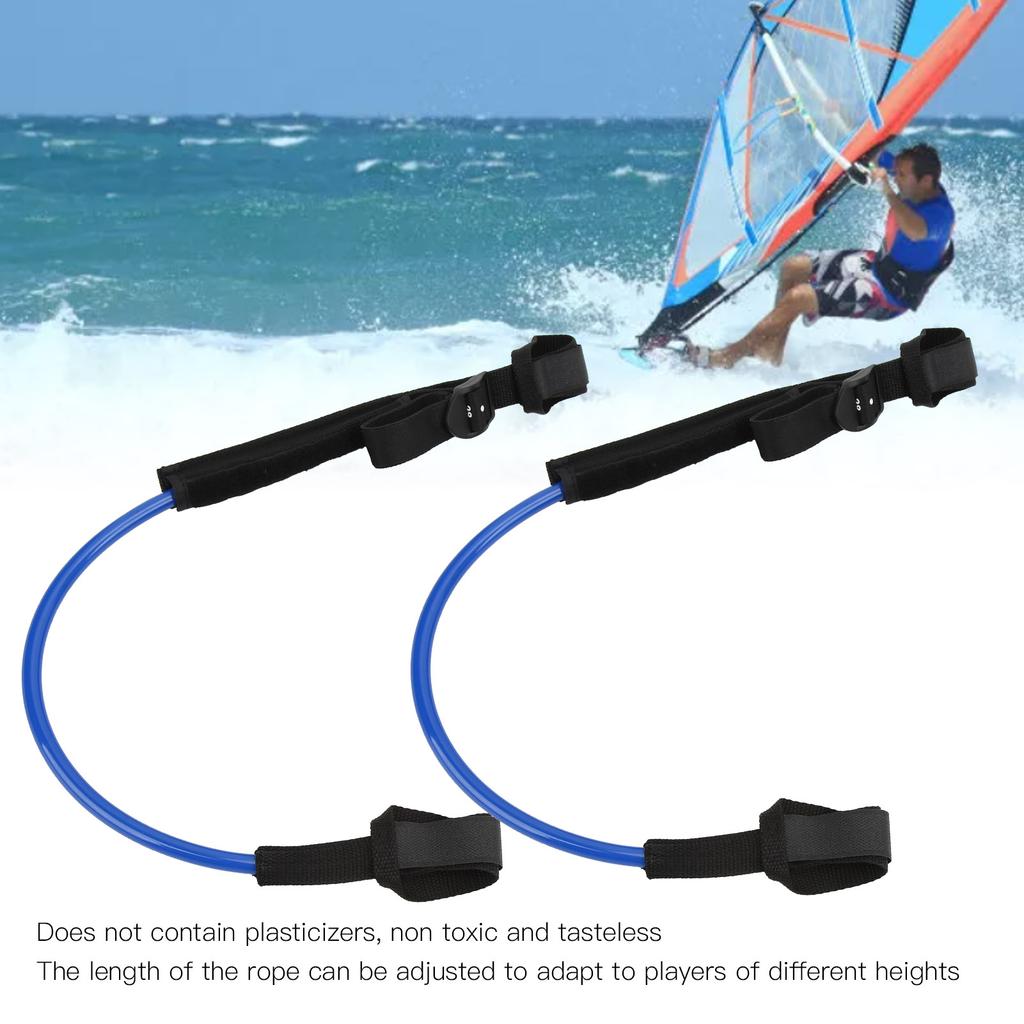 2Pcs Surf Leash 22‑28in   Straight Surfboard Leash Tensile Resistance Surf Board Leg Rope