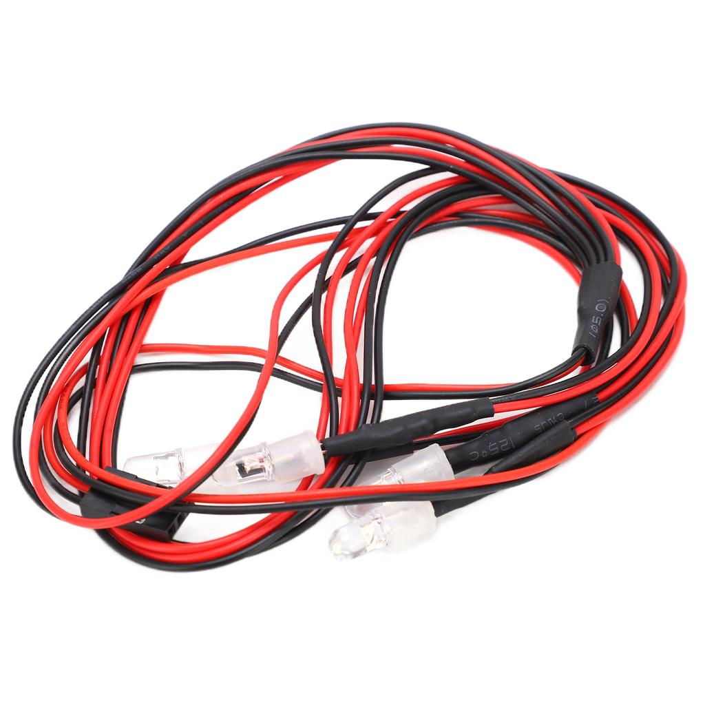 RC Lights 5mm Bright LED RC Headlights with Accessories Light Switch for Remote Control Car