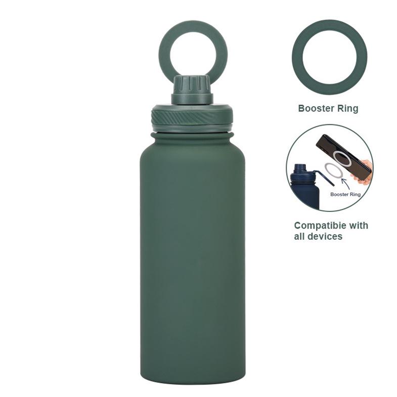 Magnetic Lid Sports Water Bottle