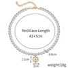 Pearl Necklace Crystal Heart Necklace Fashion Korean Wave Shiny Clavicle Chain Necklace Women Trending Party Gifts 25