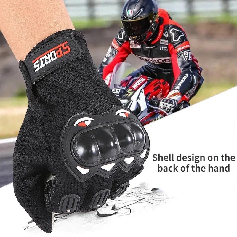Motorcycle Gloves half  Finger Tactical Knuckles Protective Motocross Gloves Durable Riding Working cycling Gloves