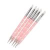 5Pcs/Set 2 Ways Nail Art Pen Point Flower Dotting Tool Durable Marbleizing Painting Pens
