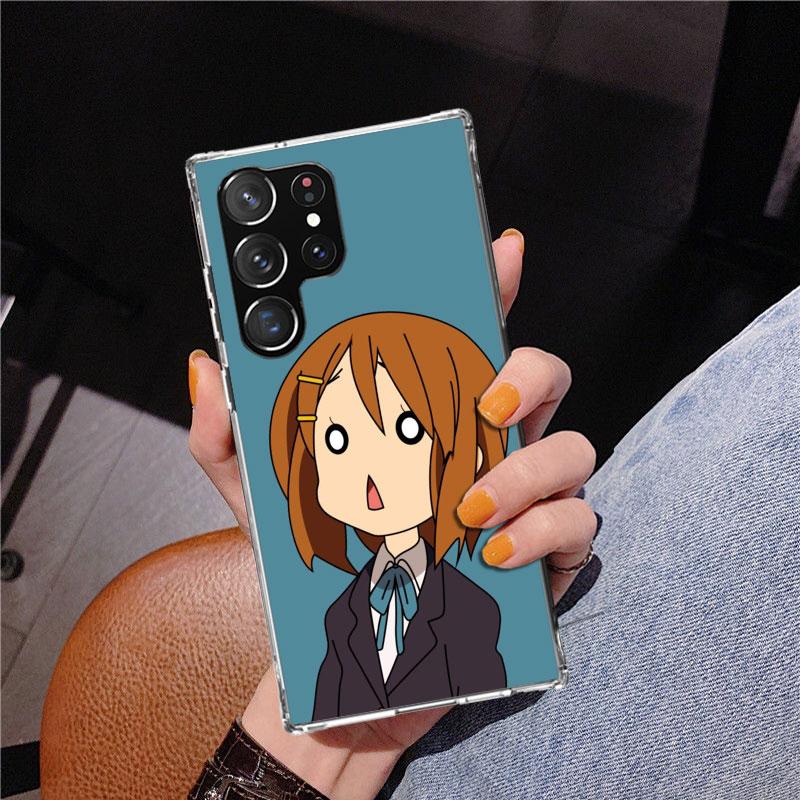 K On! Hirasawa Yui Anime Phnoe Case for Samsung Galaxy S26 S25 Edge S23 S24 Ultra S22 Plus S21 S20 FE Unique Cover Soft Coque Ga