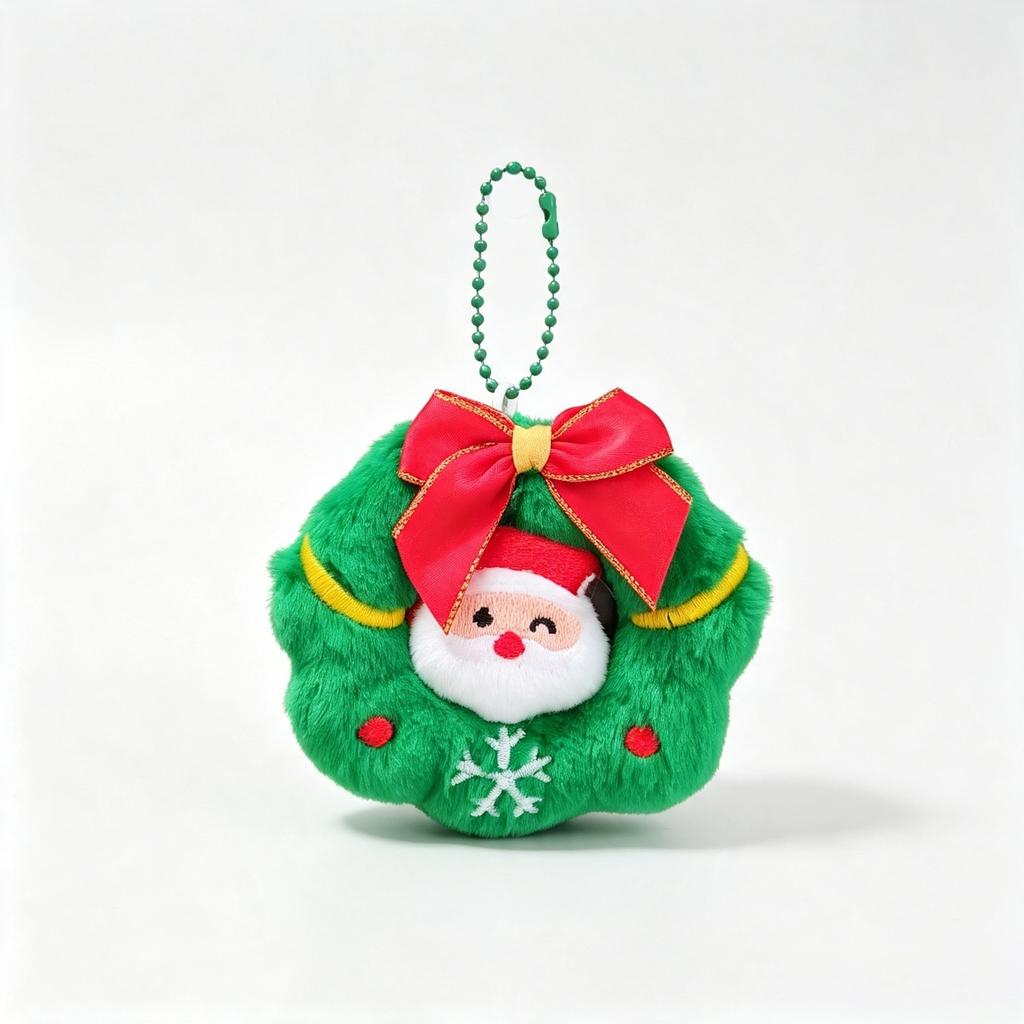 Christmas plush embroidery pendant, Christmas tree decoration, snowman, gingerbread house, holiday party supplies package, hangi