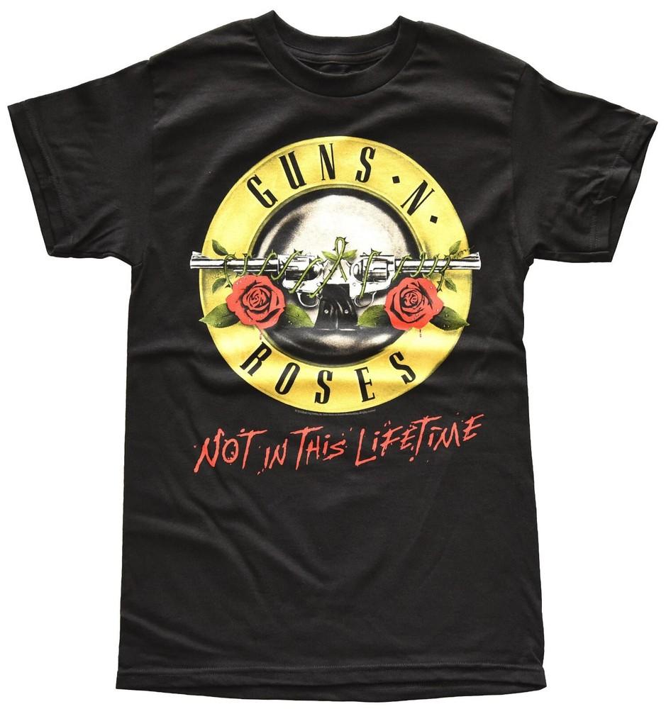 RARE! Guns N Roses GNR Not In This Lifetime Concert Tour Men s Black T-Shirt New Unisex T-Shirt XXL