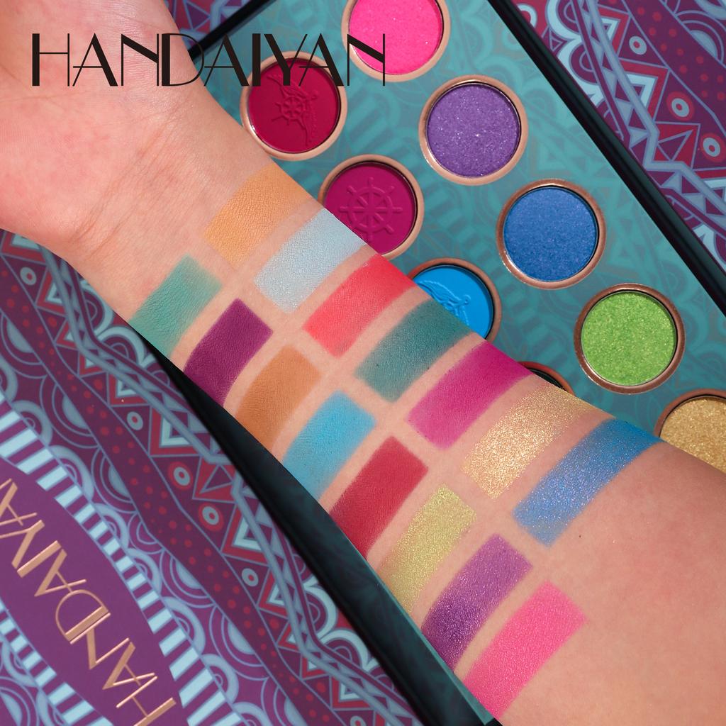 15barevná retro paletka očních stínů se zrcadlovým perleťovým matným make-up očním stínem