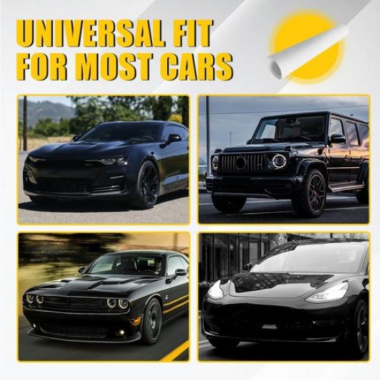 Car Window Sun Visor Strip Tint Film Front UV Windshield Shade DIY 60*8" White