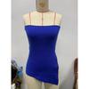 European and American New Sexy Strapless Solid Split Tube Top Top Sexy Knitted Chest Wrap Top