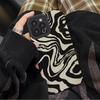 NEW Zebra Stripe Wrinkle Phone Case For iPhone 13 12 11 14 15 16 17 Pro Max Mini 16 Plus 17 Air Silicone Shockproof Full Cover