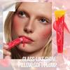 1pc Soft Tube Mirror Lip Gloss Clear Oil Nude Brown Plumping Lip Gloss Moisturising Transparent Lipgloss Beauty Cosmetics Makeup