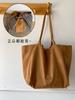 Double-sided Classic Suede Tote Bag for Women Retro Plaid Female Large Shoulder Bags Fall Winter Design Travel Pocket Handbags
