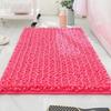 Thick Chenille Bathroom Mat, Water Absorbent Non-Slip Quick Dry Shower Rug