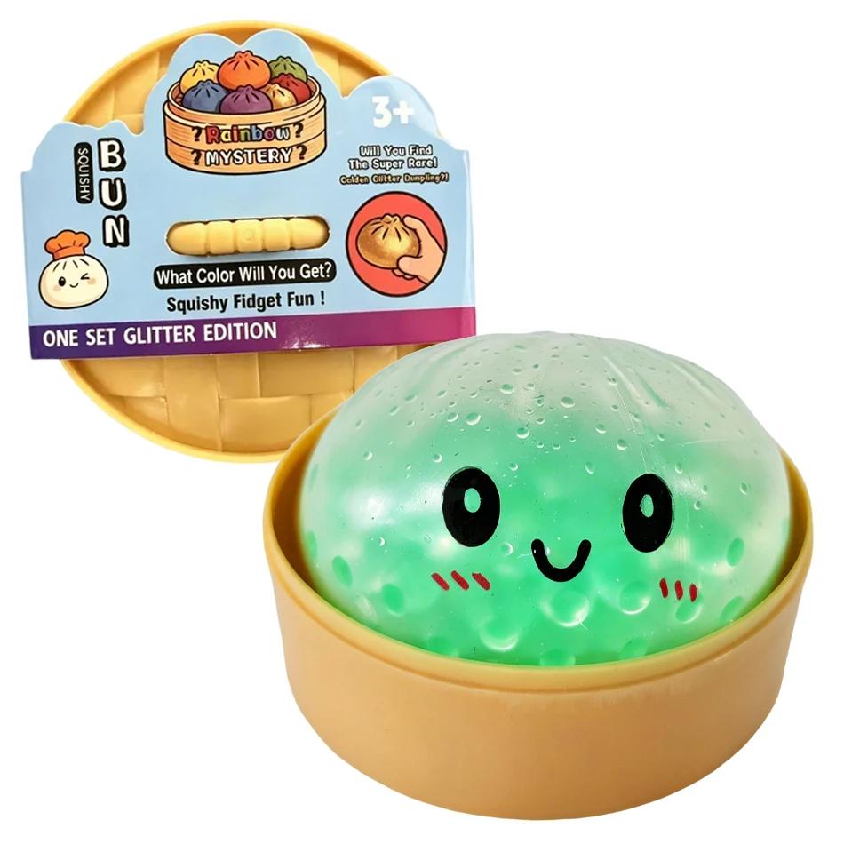 Nieuw Reuze Squishies Dumpling Broodje Speelgoed, Langzaam Rijzend Sprankelend Dumpling Drukbal, Stress Verlichtend Rusteloosheid Speelgoed