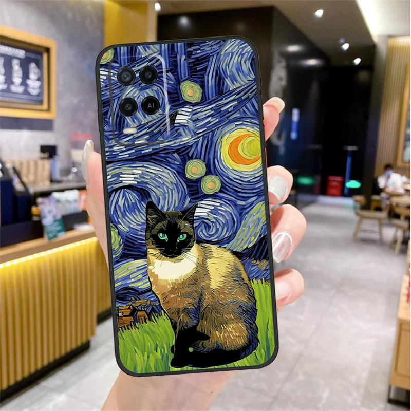 

Cat Van Gogh s The Starry Night Case For Oppo A80 A40 A60 A18 A38 A58 A78 A98 A96 A76 A16 A94 A74 A54 A15 A17 A57 A77 A5 Pro OPPO A78 5G